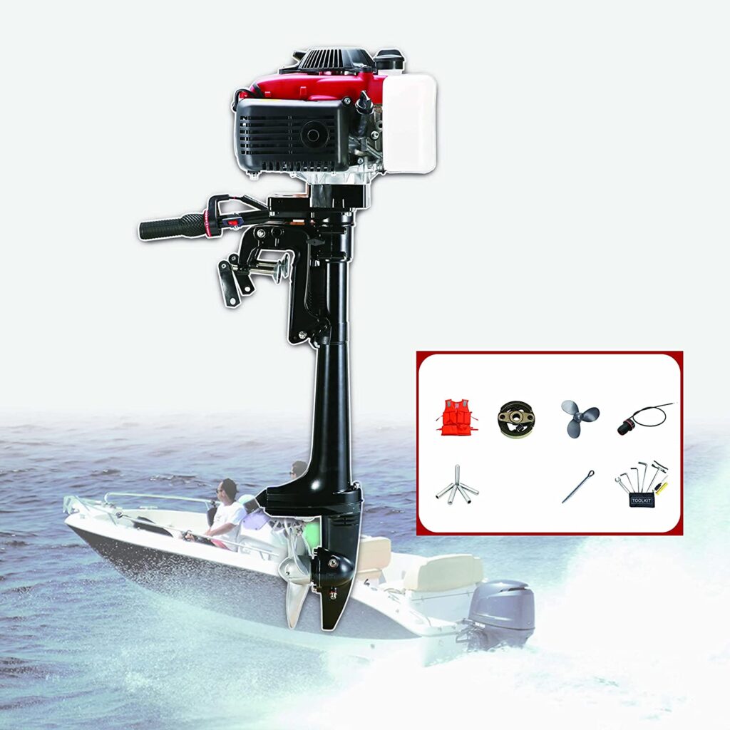 CUKUSIN Outboard Engine 4 HP 4 Stroke Outboard Boat Motor ​